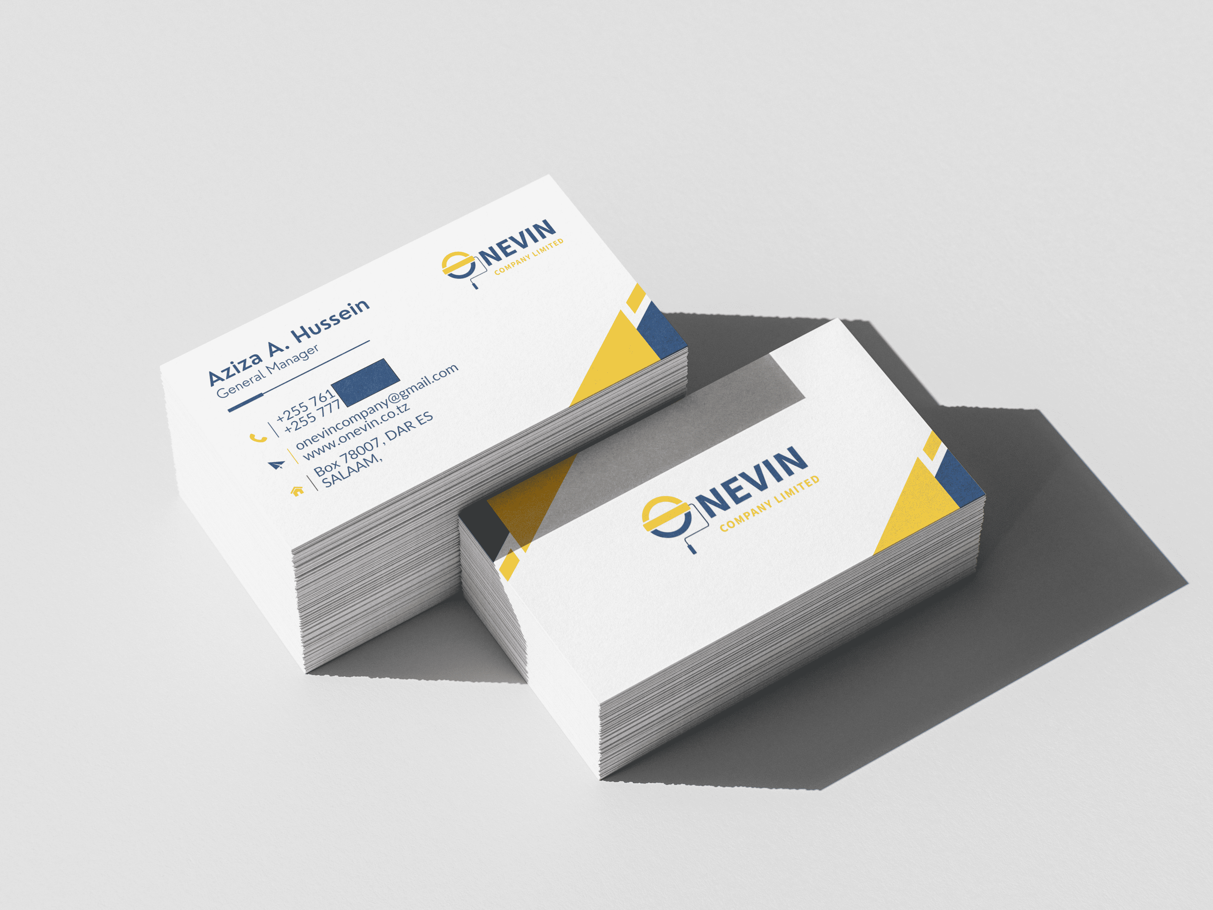 Onevin Company Business Cards
